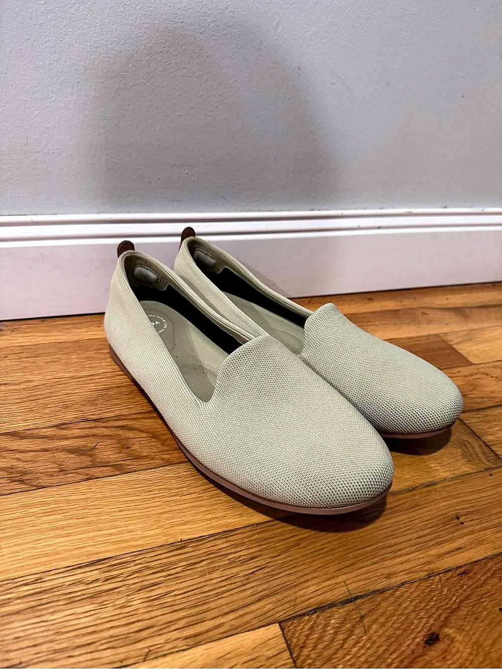 Vessi Everyday Move Slip-On Flats Green & Pink US 10.5